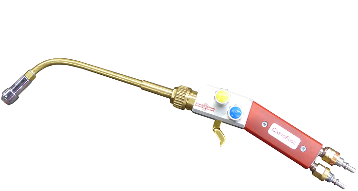 Acetylen-Sauerstoff Schneidbrenner 50cm - Edelstahl Schweißbrenner Mit Druckgriff