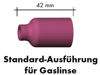 Gasdüse für Gaslinse, Keramik - SR 17/18