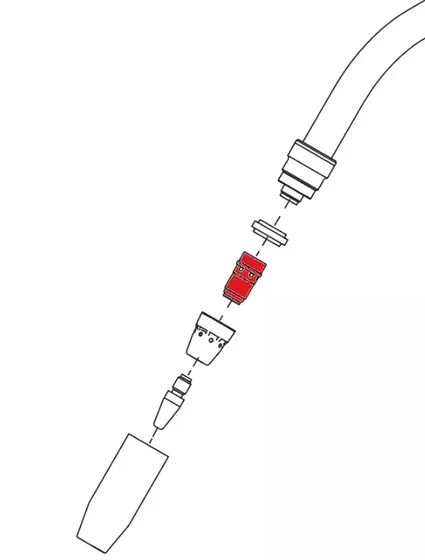 Nozzle holder iW / M8x1.5
