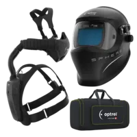 Ready to weld package sphere X quattro schwarz - Schweisshelm und swiss air