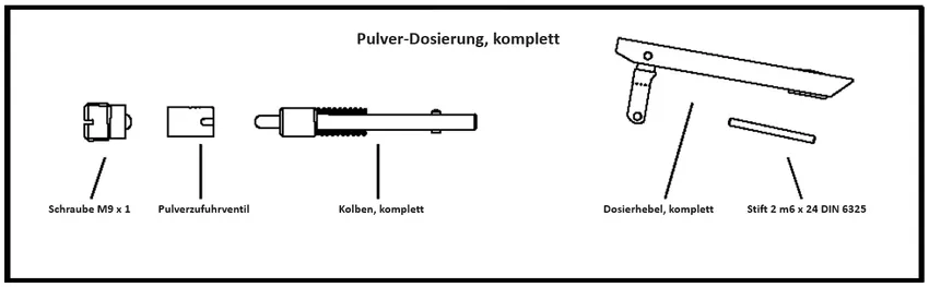 Pulver-Dosierung, komplett
